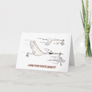 Carte Stork (Birthday Card)