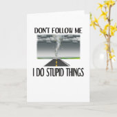 Carte Storm Chaser Cadeau Hurricane Tornade Chasing (Fleur jaune)