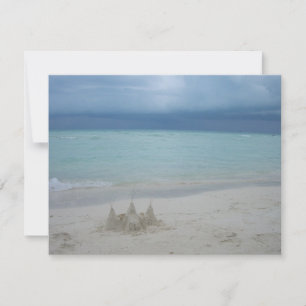 Carte Stormy Sandcastle Beach Landscape