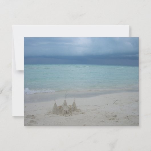 Carte Stormy Sandcastle Beach Landscape (Devant)