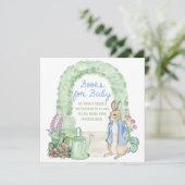 Carte Storybook Garden Rabbit Baby Shower Books for Baby (Debout devant)