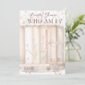Carte Storybook Who Am I Fête des mariées Game (Debout devant)