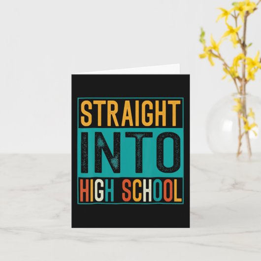 Carte Straight Into (Fleur jaune)