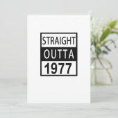 Carte Straight Outta 1977 Funny 40th Birthday (Debout devant)