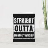 Carte Straight Outta Monroe Township New Jersey (Devant)