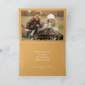 Carte Strand of Christmas Lights Photo Holiday (Intérieur)