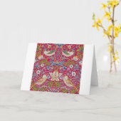 Carte Strawberry Thief, William Morris (Fleur jaune)