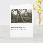 Carte Strength Leans Both Ways (Fleur jaune)