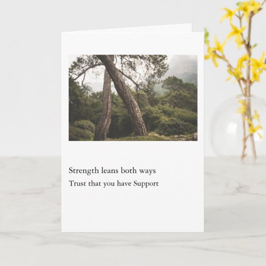 Carte Strength Leans Both Ways (Fleur jaune)