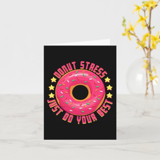 Carte Stress Faites simplement votre meilleur enseignant (Fleur jaune)