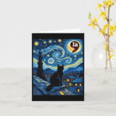 Carte Stress Night Black Cat Comma La Kamala Harris 1 (Fleur jaune)