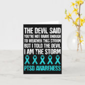 Carte Stress post-traumatique stressé Sensibilisation à  (Fleur jaune)