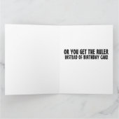 CARTE STRICT NUN AVEC RULER FUNNY ANNIVERSAIRE CATHOLIQU (Intérieur)