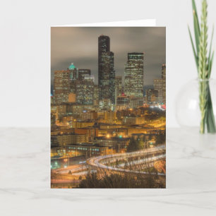 Carte Stries claires des voitures la nuit