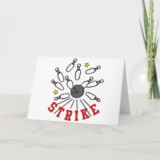 Carte Strike Bowling (Devant)