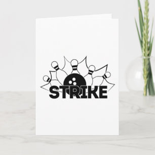 Carte Strike Sign Bowling Print