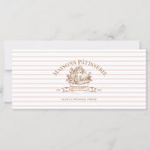 Carte Stripe Floral Cupcake Bakery Shop Gift Certificate (Devant)