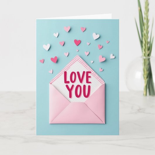 Carte Striped Love You (Devant)