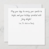Carte Striped Ornament Fairy – Holiday Card (Dos)