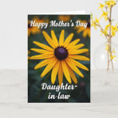 Carte Striped Sunlit Blossom Card (Fleur jaune)