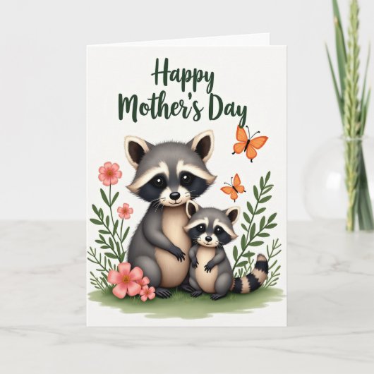 Carte Striped Tails Family Card (Devant)
