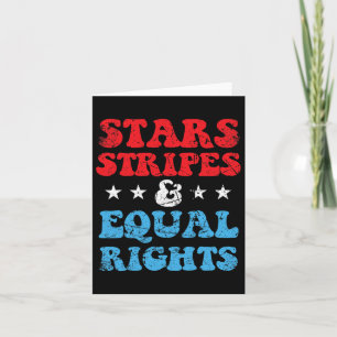 Carte Stripes Et Égalité Des Droits 4 Juillet Femmes Pat