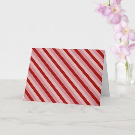 Carte Stripes Valentine personnalisables (Orchidée)