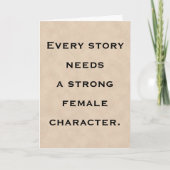 Carte Strong Female Character Role Model Mother's Day (Devant)