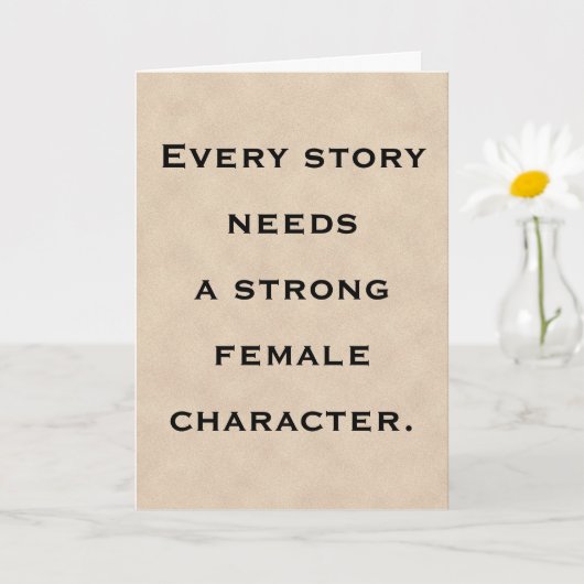Carte Strong Female Character Role Model Mother's Day (Petite plante)