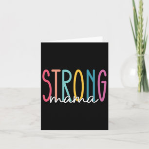 Carte Strong Mama Maman Entraînement Gymnase Cadeau Pour