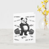 Carte Strong Panda Deadlift Chemise Homme Bodybuilder Be (Fleur jaune)