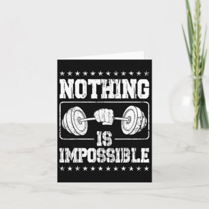 Carte Strongman Rien N'Est Impossible Accès Bodybuilder