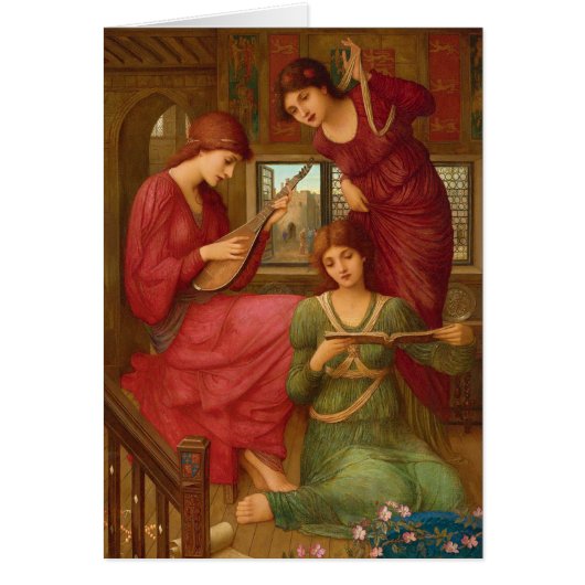 Carte Strudwick Golden days CC1050 Pre-Raphaelite (Devant)