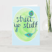 Carte "Strut Yo Stuff" (Devant)