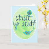 Carte "Strut Yo Stuff" (Fleur jaune)