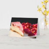 Carte Strwberry Cheesecake And Orchids Greeting Card (Fleur jaune)