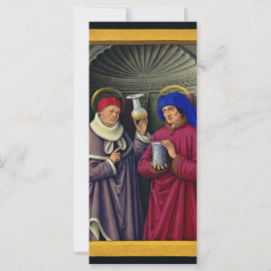 Carte Sts. Cosmas et Damian Saints patrons des soins de