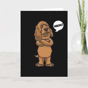 Carte Stubborn Basset fauve de Bretagne Dog funny