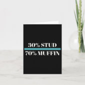 Carte Stud 70% Muffin Funny Fête des pères Valentines (Devant)