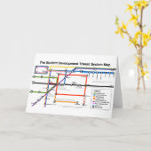 Carte Student Development Transit System Map Card (Fleur jaune)