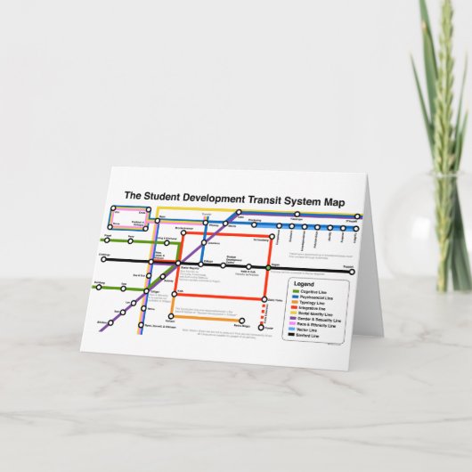 Carte Student Development Transit System Map Card (Devant)