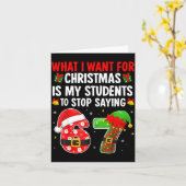 Carte Students Saying 6-7 67 Six Seven Funny Teacher Chr (Fleur jaune)