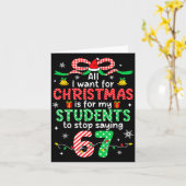 Carte Students Saying 6-7 67 Six Seven Funny Teacher Chr (Fleur jaune)