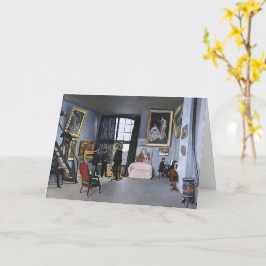 Carte Studio en Rue de la Condamine | Fré dé ric Bazil (Fleur jaune)