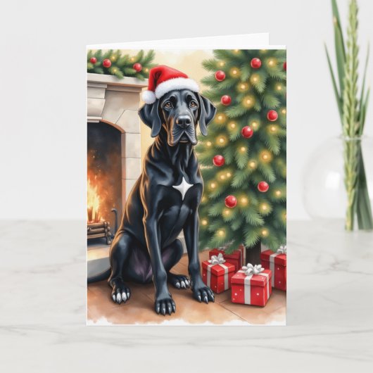 Carte Stunning Great Dane Christmas Card (Devant)