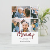 Carte Style 5 Photo Joyeux Jour des mères (Debout devant)