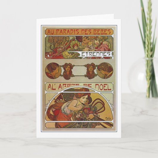 Carte Style Art Nouveau, Mucha (Devant)