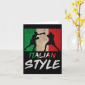 Carte Style Boxe Italienne Pride Boxe Mens Boys (Fleur jaune)