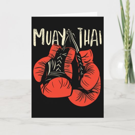 Carte Style de combat de boxe thaïlandaise féroce pour l (Devant)