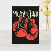Carte Style de combat de boxe thaïlandaise féroce pour l (Fleur jaune)